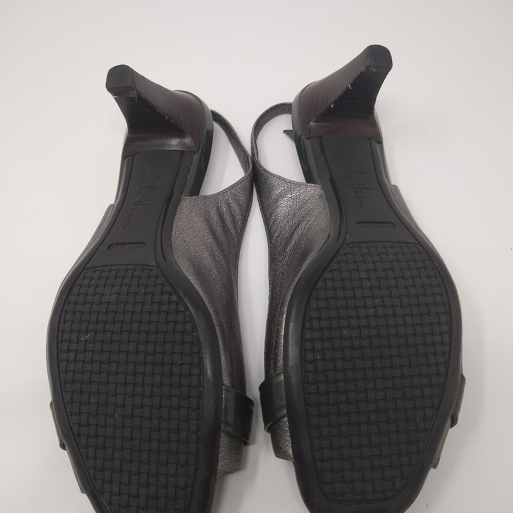 Cole Haan | buckle silver slingback heels Nike air - Picture 6 of 8